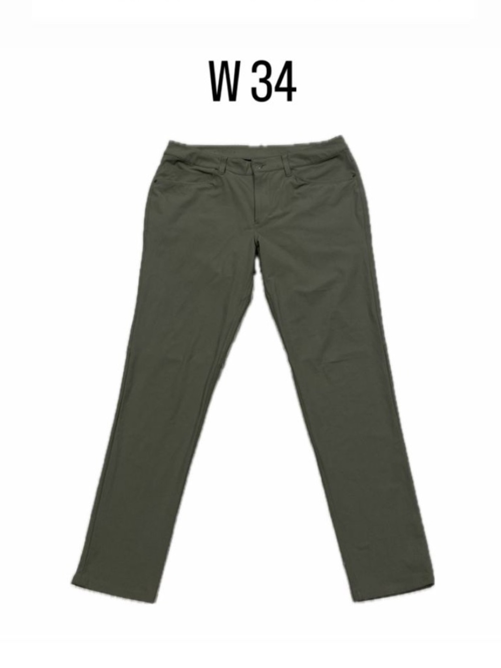 Lululemon ABC Pants Slim Fit Olive Green Size 34